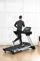 Tapis roulant électrique grand format à écran tactile - Plateforme en acier robuste - Équipement de fitness AC avec test de fréquence cardiaque sans fil