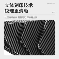 Pièces de carrosserie automobile en gros, ABS noir brillant, fibre de carbone, ailerons latéraux arrière, couvercle de ventilation pour Tesla Model 3/Y