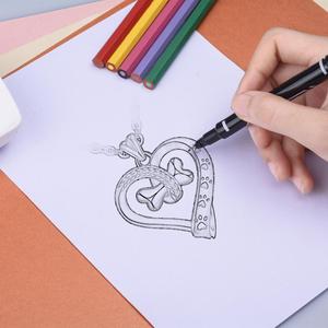 San Valentín 925 collar de plata esterlina, collar de corazón hecho <span class=keywords><strong>a</strong></span> mano perro hueso colgante China Collar para chica - Product Image 4