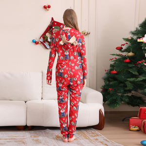 In stock di natale famiglia abbinata tuta di natale capodanno festa di Natale In cotone abbinato pigiama di natale per la famiglia - Product Image 6