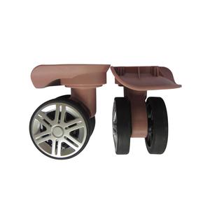 2 pezzi ruote girevoli dorate Rose e silenziose ruote per bagagli in materiale PU e PP accessori per la sostituzione della valigia - Product Image 6