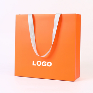 Custom Logo Branded Store White Black Navy Blue <b>Shopping</b> Paper Bag Gift Bags for <b>Small</b> Business - Product Image 4