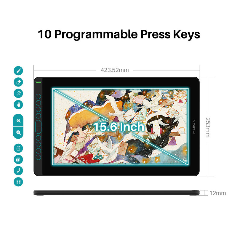 HUION Kamvas 16 Designer Professional Dual-Purpose Tablet