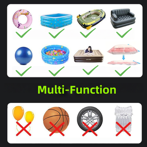 Bomba de Aire Inflable Portátil Recargable con Motor DC QY, con Bolsa de Almacenamiento al Vacío y Bomba de Mochila - Product Image 6