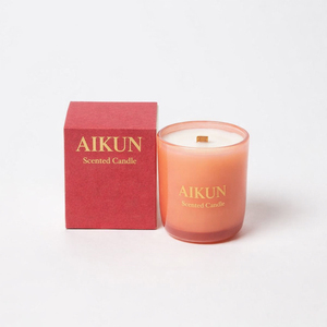 Vela aromática AIKUN con aroma intenso, etiqueta personalizada, frasco personalizado, para decoración del hogar, recuerdos de fiesta, cumpleaños, días festivos - Product Image 4