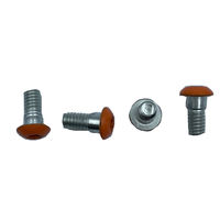 Sekrup Kepala Bulat Stainless Steel dengan Lapisan Seng Kuning,  Sekrup Self Tapping dengan Kepala Tombol,  Baut Silo Leher Sirip Kepala Bulat