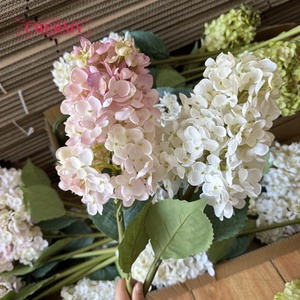 DC265 Hortensia de Seda Artificial Vintage con Degradado, Tipo Cono, para Arreglos Florales, Arcos y Mesas - Product Image 3