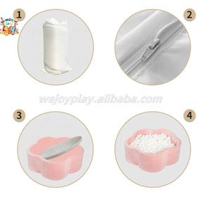 WEJOY Équipement de jeu d'intérieur écologique pour tout-petits, mousse <span class=keywords><strong>rose</strong></span> clair, <span class=keywords><strong>piscine</strong></span> à balles souples pour bébés et enfants - Product Image 4