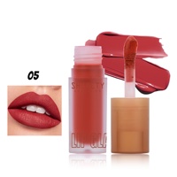 Gloss à lèvres liquide mat longue tenue, couleur intense, anti-transfert, taille standard, pour l'export.