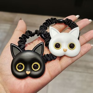 Nouveau 2026 : Élastique à cheveux en forme de chat, style simple et élégant, pour queue de cheval de fille, bijou de mode, vente en gros - Product Image 2