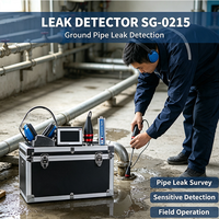 Detector de Fugas de Agua SG-0215 de Alta Sensibilidad para Tuberías Subterráneas, para Trabajos de Inspección de Plomería
