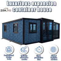 Capsule de Maison Miniature Extensible 1 Chambre Salle de Bain Autonome Solaire Préfabriquée Cabane Compacte Personnalisée Usine OEM