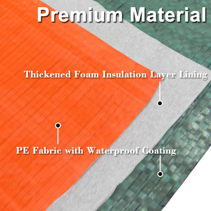 Winter Resistant UV Cold Insulated PE & Poly Construction <b>Tarps</b> / Heavy Duty Concrete Curing Blanket - Product Image 4