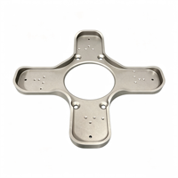 Plaque d'adaptation croisée en aluminium sur mesure usinée CNC, multi-trous, pour montage de cardan de robot industriel et stabilisateur de caméra de drone