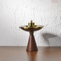 Brûleur d'encens Bakhoor Mabkhara en or, polyvalent, en bois et pierre, Thurible chinois, pour la maison, le yoga, aromatique, anti-odeur, décoratif, fait main