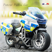 Jouets en métal moulé sous pression à l'échelle 1/14, moto de simulation robuste en alliage, modèle de voiture de collection, jouets de moto en plastique pour enfants