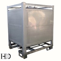 Wanlong IBC en acier inoxydable SUS304 de qualité alimentaire sur mesure à fond conique Capacité de 1000L Écologique