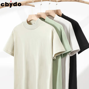 T-shirt Oversize da Uomo Cbydo, 280g, Collo Largo a O, Spalle Cadenti, Personalizzabile, Bianco, Tessuto Pesante - Product Image 1