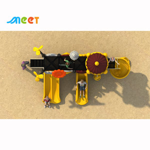 Ensemble de toboggans pour aire de jeux extérieure pour enfants de <span class=keywords><strong>la</strong></span> série Castle MT-ZMF004, idéal pour les jardins d'enfants et les cours arrière, best-seller - Product Image 4