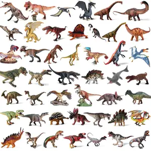 Когнитивная игрушка динозавр, имитация Юрского периода, пластиковая статическая модель дикой природы, набор тираннозавров