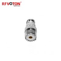 Adaptateur de connecteurs radio BNC mâle vers UHF SO239 PL-259 femelle à sertir pour antennes RF et appareils LAN sans fil