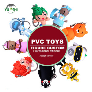 Produsen disesuaikan PVC <span class=keywords><strong>3D</strong></span> lem desain Dripping karet lembut boneka gantungan kunci mainan kartun kustom ODM Model untuk penggemar Anime - Product Image 1