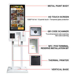 Borne murale en libre-service Kiosque de commande de <span class=keywords><strong>restaurant</strong></span> fast-food de 21.5 pouces, support tactile en libre-service Windows Android - Product Image 6