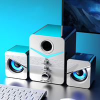 Haut-Parleur Multimédia USB de Haute Qualité à Basse Puissante et Entrée Audio 3,5 mm, Idéal pour Ordinateur, PC Portable, Musique, Films et Jeux – Vente Chaude