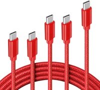 Kabel pengisi daya cepat, kabel pengisian daya USB tipe-c 60W, pengisian cepat, 3A, dengan fungsi pintar untuk ponsel dan kabel USB Printer