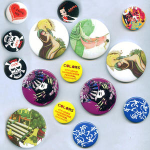 Botón Personalizado con Logotipo Impreso, Insignia de Nombre Metálica para Escuela u Oficina - Product Image 1