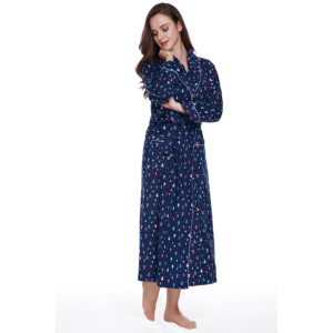 High Quality Custom <strong>Women's</strong> Cotton Bathrobe Eco Friendly Organic <strong>Housecoat</strong> <strong>for</strong> <strong>Women</strong> Bath Robe - Product Image 4