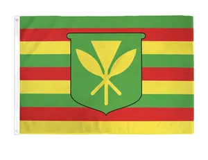 Hawaii Kanaka Maoli Vlag 3 'X 5' - Hawaiians Vlaggen 90X150 Cm