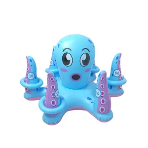 New Trend Aufblasbarer Pool Float Toys Octopus Shape Outdoor Indoor Aufblasbares Ringwurf spiel für Kinder und Erwachsene