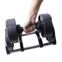 Ultimate einsternu kurzhanteln haltère réglable 80lb vert nouveau verrouillage rapide haltères réglables 32 kg
