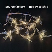 Luminaire suspendu LED en acrylique en forme de pigeon, étanche pour extérieur, design tendance croissant/lune, éclairage 12V