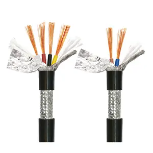 RVVP Electrical Wire 2 Core 4 Core Copper Wire 0.2-1.5 mm Audio Signal Control Shielded Cable