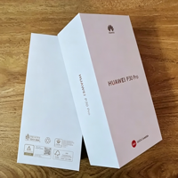 Boîte d'emballage pour téléphone portable en carton rigide gris de luxe avec couvercle verni et base en carton, emballage en papier pour produits électroniques