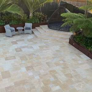 Azulejos de Piedra Caliza Beige MIYA STONE, Piedra Natural con Patrón Francés para Uso Interior y Exterior, para Escaleras - Product Image 2