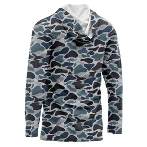 Cool Style Camo Unisex UPF 50+ Long Sleeve Fishing Hoodies Shirts Moisture Wicking Humanized Design Fishing Clothing