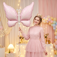 Ballons en aluminium mat en forme de papillon INS pour mariages, anniversaires, fêtes, décoration, ballons remplis d'hélium pouvant flotter dans l'air