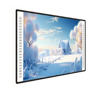 82 Inch Digital Market Board Pen Finger Writing Android Windows Projectors Boards Touch Open Frame Interactive Whiteboards