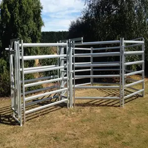 Clôture de bétail robuste à haute résistance des états-unis de 12 pieds utilisée pour la ferme portable et la ligne de clôture de bétail
