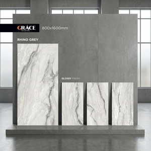 Stonelia Crema 800x1600mm Glossy Marble Look Porcelain Tiles Large Format Floor And <b>Wall</b> Tiles India - Product Image 6