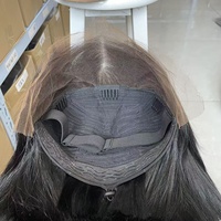 Peluca Corta Bob de Cabello Humano con Encaje Transparente de Alta Definición 13x4, Peluca con Frente de Encaje para Mujeres Negras, Peluca con Frente de Encaje Suizo de Alta Definición 16A