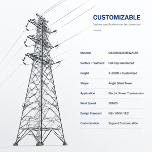 Torre in Acciaio Angolare PLS CADD Professionale per Trasmissione di Energia, Torre a Traliccio in Acciaio per Progetti Energetici Nazionali - Product Image 4
