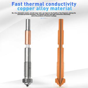 Buses d'intégration à retrait rapide pour <span class=keywords><strong>imprimante</strong></span> <span class=keywords><strong>3D</strong></span>, buses en céramique intégrées bimétalliques pour QIDI Q2 Q2C - Product Image 5