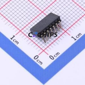 X1311FR-07-C43D24 Pin Socket Bent Lead Through Hole,P=1.27mm Connector 1x7P 1.27mm Square Hole Right Angle Insert - Product Image 2