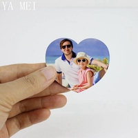 Vente en gros Décoration de cuisine sublimation Mdf Photo amour aimant réfrigérateur souvenir touristique
