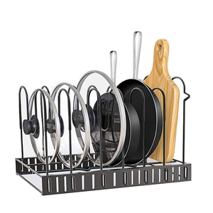 Có thể điều chỉnh nhà bếp <span class=keywords><strong>5</strong></span> lớp dây Kệ mở rộng sắt kim loại đồ nấu nướng chậu và chảo nhà bếp lưu trữ chủ giá - Product Image 1