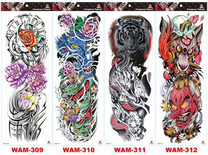 Nuevos <span class=keywords><strong>diseños</strong></span> Full Arm Art Sticker Tattoo Hand Tattoo <span class=keywords><strong>para</strong></span> hombres - Product Image 4